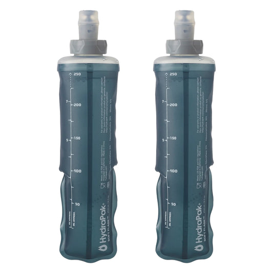 2 x soft flasks Salomon 250ml, pack de dos unidades en color gris