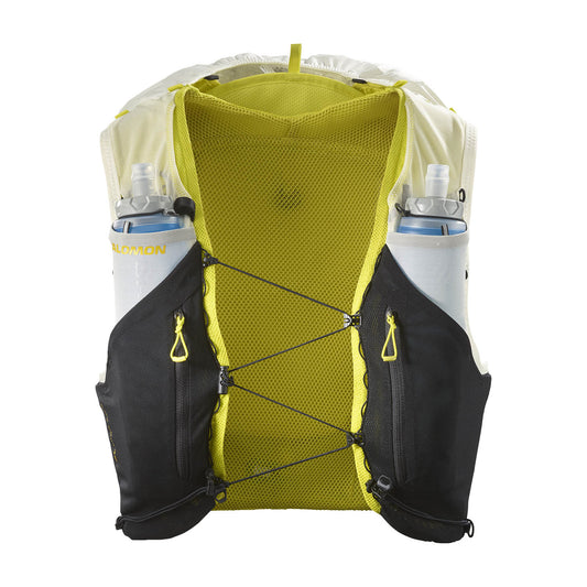 Chaleco de hidratación Salomon ADV Skin 12 Amarillo negro, vista frontal