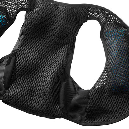 Chaleco de hidratación Salomon Active Skin 8 Negro, detalle del sistema de ajuste