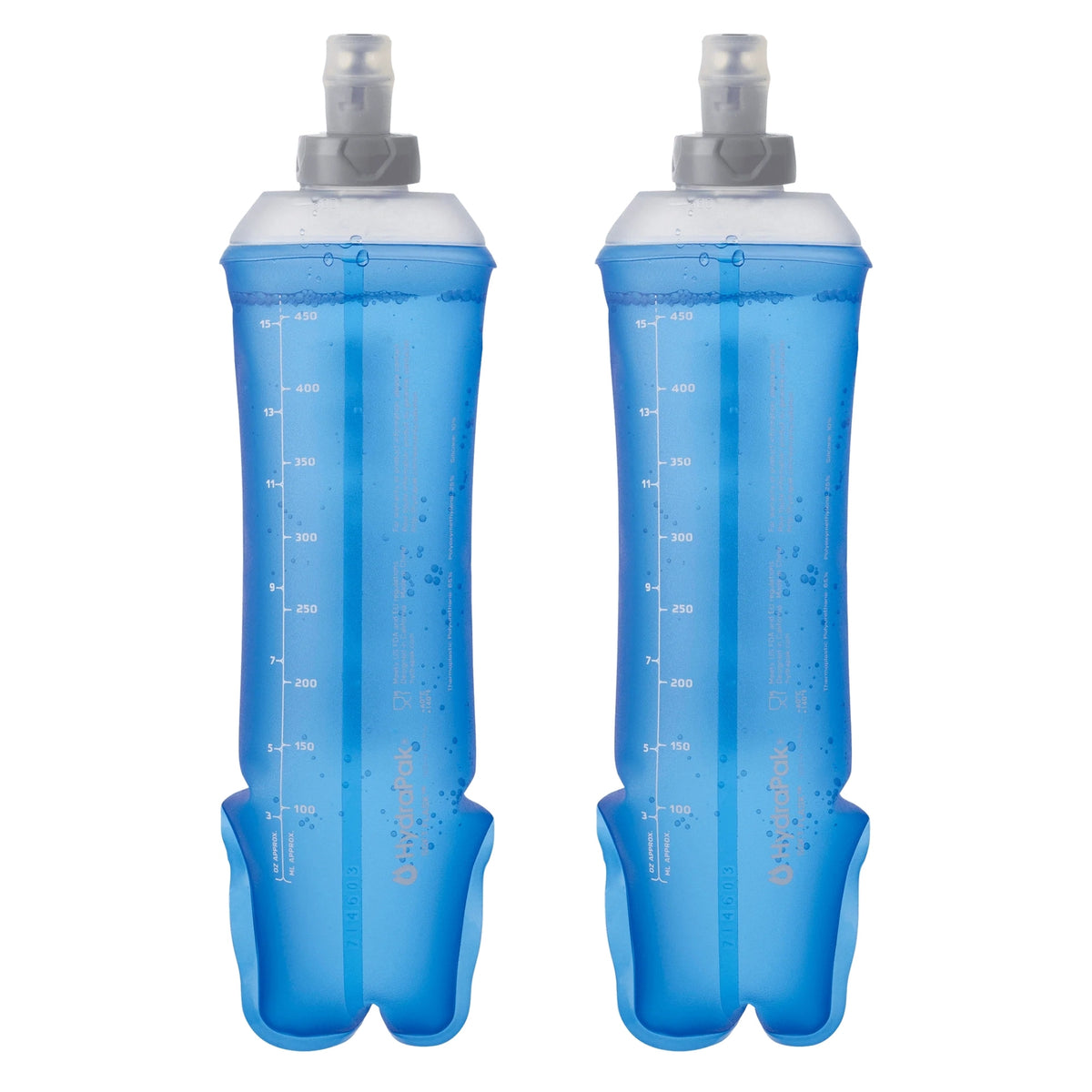 2 x soft flasks Salomon 500ml 28mm, pack de dos unidades en color azul