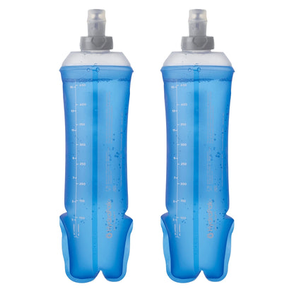 2 x soft flasks Salomon 500ml 28mm, pack de dos unidades en color azul