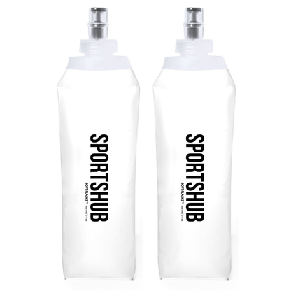 2 x soft flasks SportsHub 500ml, pack de dos unidades, vista general
