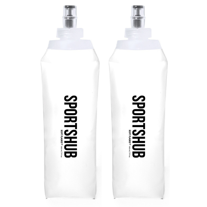 2 x soft flasks SportsHub 500ml, pack de dos unidades, vista general