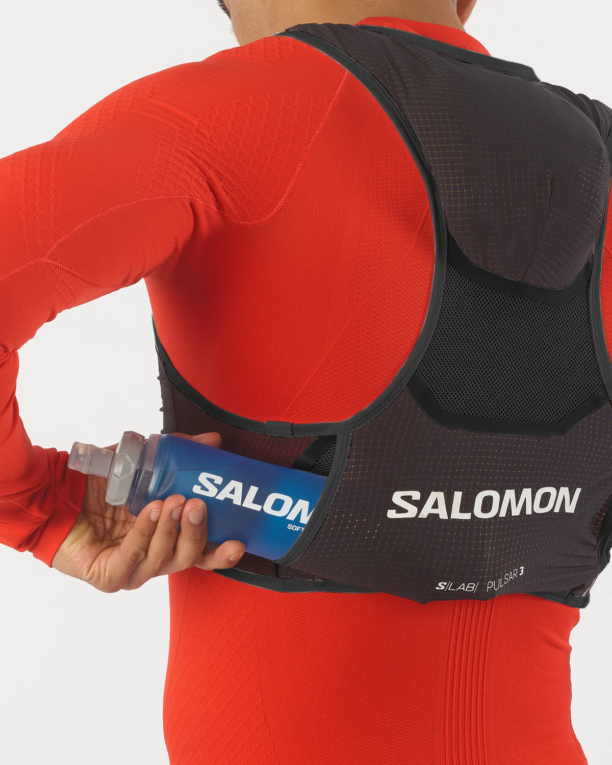 Chaleco de hidratación Salomon S/LAB Pulsar 3 Negro, vista trasera
