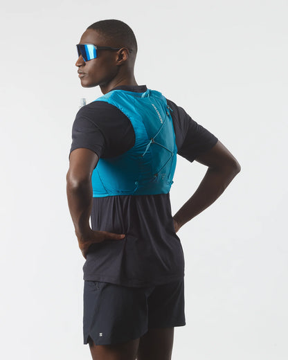 Chaleco de hidratación Salomon Active Skin 4 Azul cielo, vista trasera