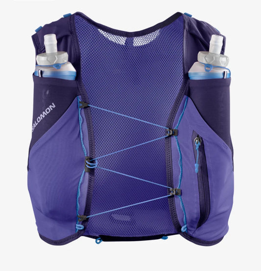 Chaleco de hidratación Salomon ADV Skin 5 Azul morado, vista frontal
