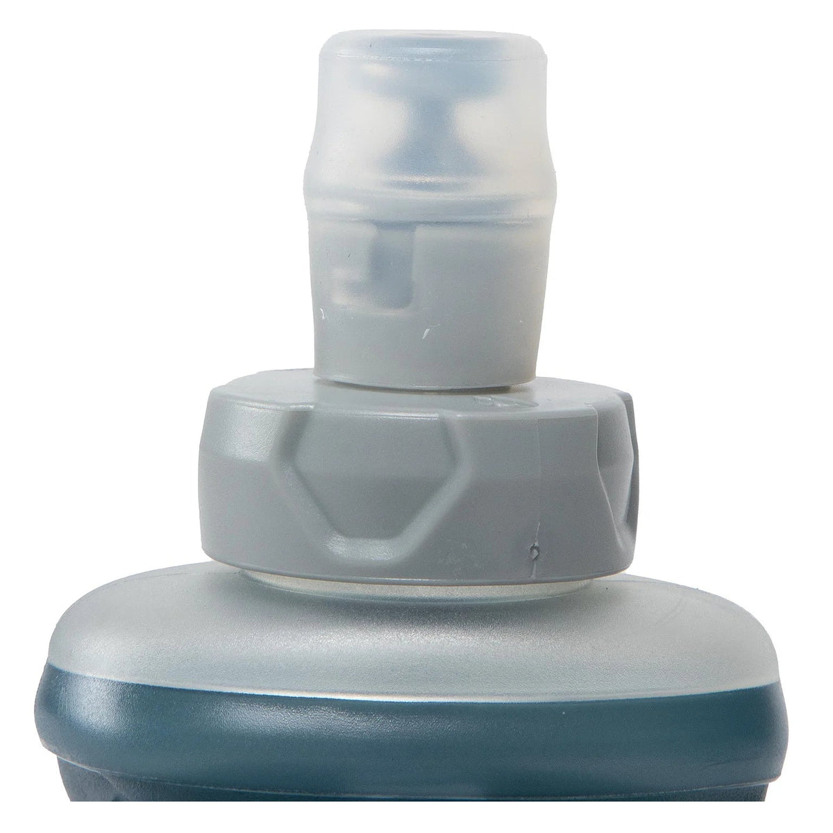 2 x soft flasks Salomon 250ml, detalle de la boquilla y el tapón