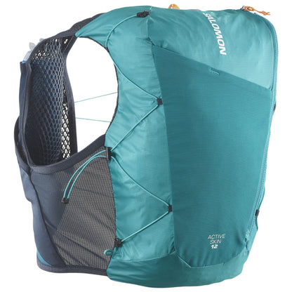 Chaleco de hidratación Salomon Active Skin 12 Turquesa, vista general