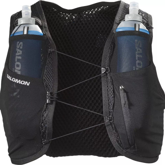 Chaleco de hidratación Salomon Active Skin 4 Negro, vista frontal