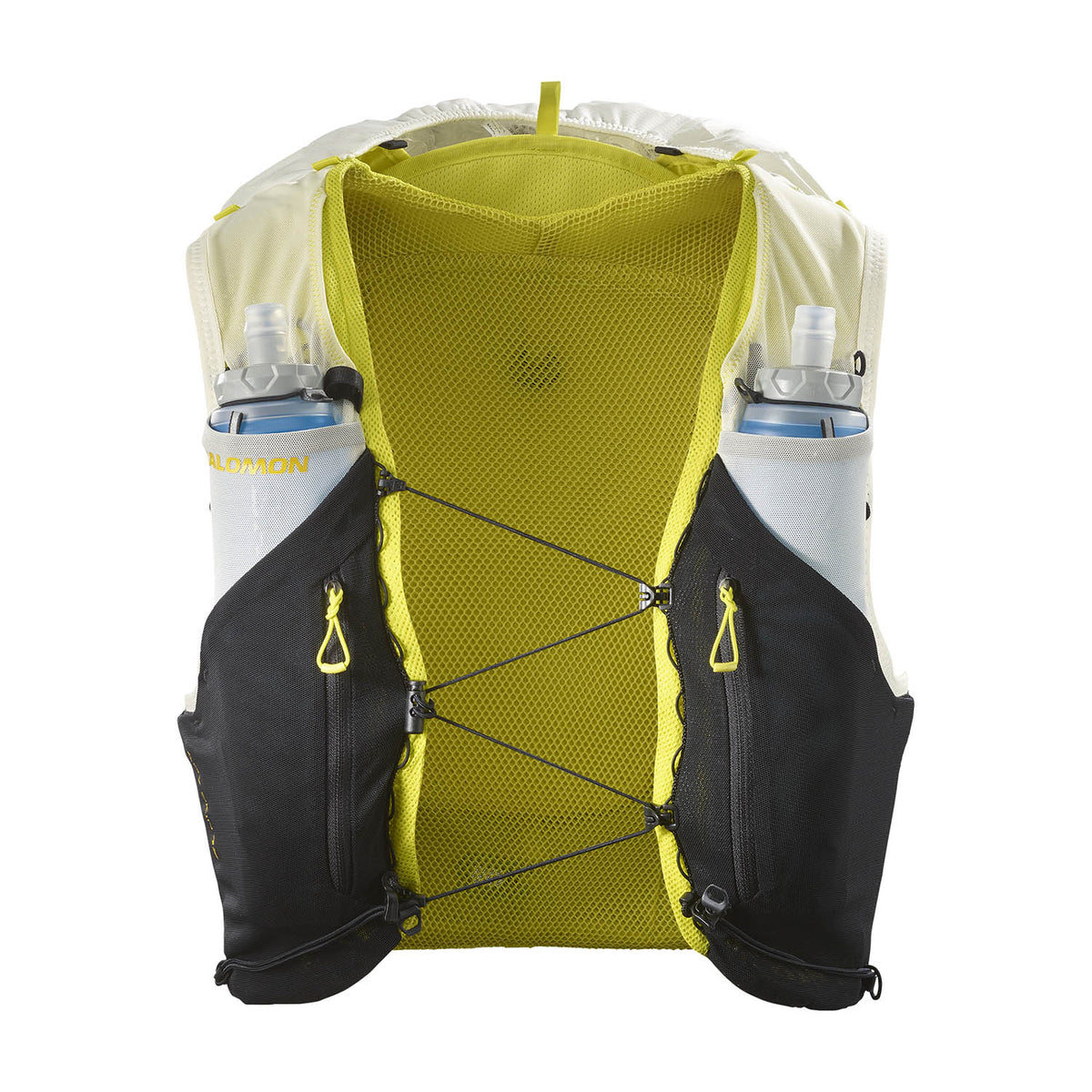 Chaleco de hidratación Salomon ADV Skin 12 Amarillo negro, vista frontal