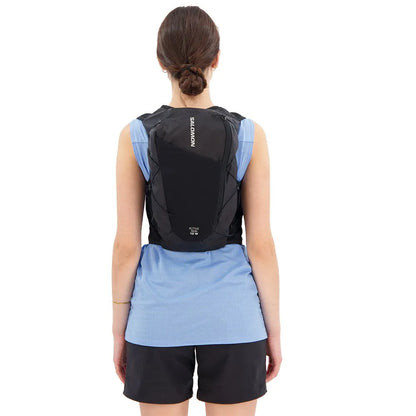 Chaleco de hidratación Salomon Active Skin 12 Mujer Negro, detalle lateral